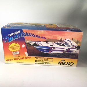 Nikko Barracuda RC Speed Boat Vintage